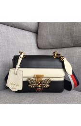 Gucci Queen Margaret small shoulder bag 476542 black&white HV06804nB26