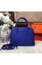 Hermes Bolide Original Togo leather Tote Bag HB31 blue HV06667pk20