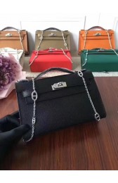 Hermes Mini Kelly Tote Bag Epsom Leather 1707 black HV00655tL32