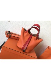 Hermes Picotin Lock PM Bags Original Leather H8688 orange&red HV00607ER88