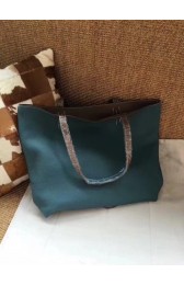 Hermes Shopping Bag Totes Clemence H036 blue&grey HV07108Kf26