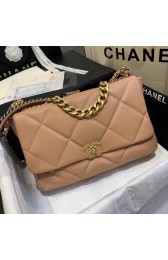 High Quality chanel 19 large flap bag AS1161 light pink HV02076BH97