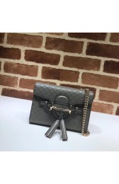 High Quality Imitation Gucci Mini leather bag 449636 grey HV11445wn47