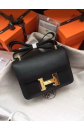 High Quality Imitation Hermes Constance Bag Epsom calfskin H0713 black HV06185Vu82