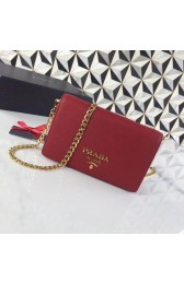 High Quality Prada Saffiano leather shoulder bag 1BP012 red HV10230pR54