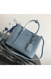 High Quality Prada Saffiano original Leather Tote Bag BN2838 sky blue HV08040pR54