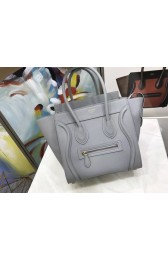 High Quality Replica Celine Luggage Micro Original Leather Tote Bag M3308 Light gray HV09638aR54
