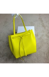 Hot 2015 Celine new model litchi grain shopping bag 2208 yellow HV02609cT87