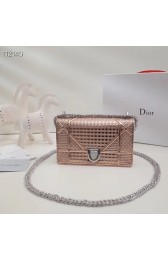 Hot Dior DIORAMA leather Chain bag S0328 light gold HV00928io40