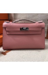 Hot Hermes original epsom leather kelly Tote Bag KL2833 Pink HV04750Nm85