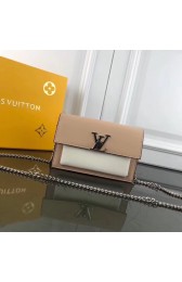Hot Louis Vuitton MYLOCKME BB CHAIN LOUISE M63471 apricot HV00370Nm85