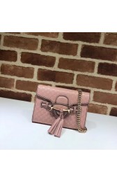 Hot Replica Gucci Mini leather bag 449636 pink HV08773wR89