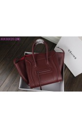 Imitation 2015 Celine classic original leather 3341-1 purplish red HV11307uq94