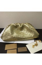 Imitation AAA Bottega Veneta Weave Clutch bag 585853 gold HV07112RP55