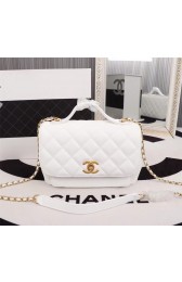 Imitation AAA Chanel caviar Tote Bag 25691 white HV00017kf15