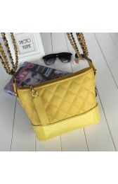 Imitation AAA Chanel Gabrielle Calf leather Shoulder Bag A91810 yellow HV01317RP55