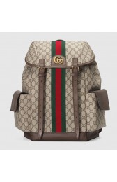 Imitation AAA Gucci Ophidia canvas medium GG Backpack 598140 brown HV10032RP55
