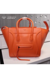 Imitation Celine luggage phantom original leather bags 3341 orange HV06728ye39