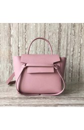 Imitation Celine mini Belt Bag Original Calf Leather A98310 pink HV11108ye39