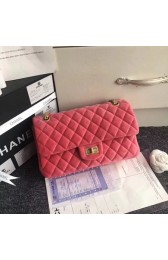 Imitation Chanel 2.55 Series Classic Flap Bag Original Nubuck Leather CFA1112 pink HV01406SU58