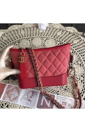 Imitation Chanel Gabrielle Nubuck leather Shoulder Bag 93481 rose HV08459EY79