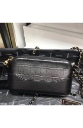 Imitation Chanel mini Shoulder Bag Leather B93825 black HV01395sJ18