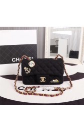 Imitation Fashion Chanel Mini Flap Bag A1116 black HV02453kd19