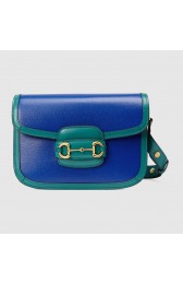 Imitation Gucci Horsebit 1955 small shoulder bag 602204 blue HV01257AI36