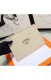 Imitation Hermes Cosmetic Bag H3700 Off White HV00187Tm92