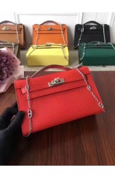 Imitation Hermes Mini Kelly Tote Bag Epsom Leather 1707 red HV10535VO34