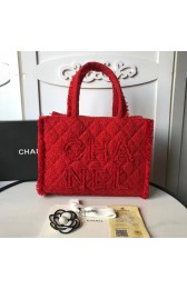 Imitation High Quality CHANEL zipped shopping bag AS0976 red HV01222Bo39
