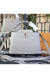 Imitation High Quality Louis Vuitton CAPUCINES PM M52388 light gray HV02207HH94