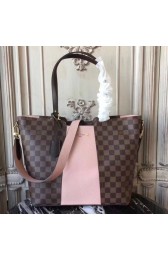 Imitation Louis Vuitton Original Damier Ebene Canvas JERSEY 44023 pink HV00602Xr29