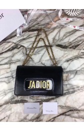 JADIOR FLAP BAG WITH CHAIN IN BLACK CALFSKIN M9000 HV08619fr81