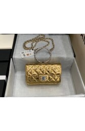Knockoff Chanel Flap Original Lambskin Leather Shoulder Bag AS1665 gold HV01608vf92