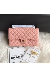 Knockoff Chanel Flap Shoulder Bag Original Deer leather A1112 pink gold chain HV08951yN38