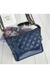 Knockoff Chanel Gabrielle Calf leather Shoulder Bag A91810 blue HV07367ch31