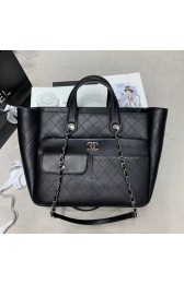 Knockoff CHANEL Large zip shopping bag AS1300 black HV03717ch31