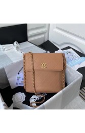 Knockoff Chanel small hobo bag AS2543 AS2542 brown HV07038vf92