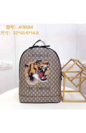 Knockoff Gucci GG Canvas Backpack 419584 Tiger HV04970tU76