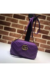 Knockoff Gucci GG Marmont Matelasse Shoulder Bag 447632 purple HV04447ch31