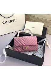 Knockoff High Quality Chanel Flap Original Lambskin Leather Shoulder Bag CF 1116V pink gold chain HV05626Lg12