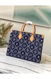 Knockoff Louis Vuitton SINCE 1854 Onthego medium tote bag M57396 blue HV01143tp21