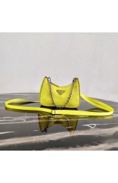 Knockoff Prada Re-Edition nylon mini shoulder bag 1TT122 yellow HV02544Lg61