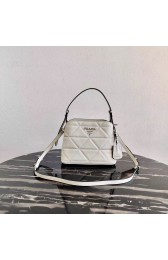 Knockoff Prada Spectrum small leather bag 1BA311 white HV11021iV87