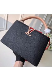 Louis Vuitton CAPUCINES PM M51814 black&pink&red HV07505CC86