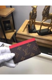 Louis Vuitton Monogram Canvas CARD HOLDER M60703 red HV01585nV16