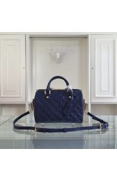 Louis Vuitton Monogram Empreinte 25CM Tote Bag M91337 Royal Blue HV10887hI90