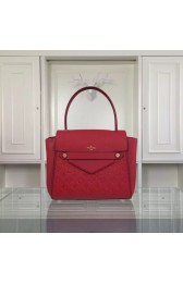 Louis Vuitton original leather embossing tote bag 50438 red HV03706Il41
