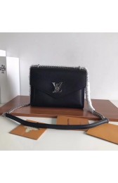 Louis vuitton Original Leather Evening Bag Clutch Love Note replica M54500 black HV07191yk28
